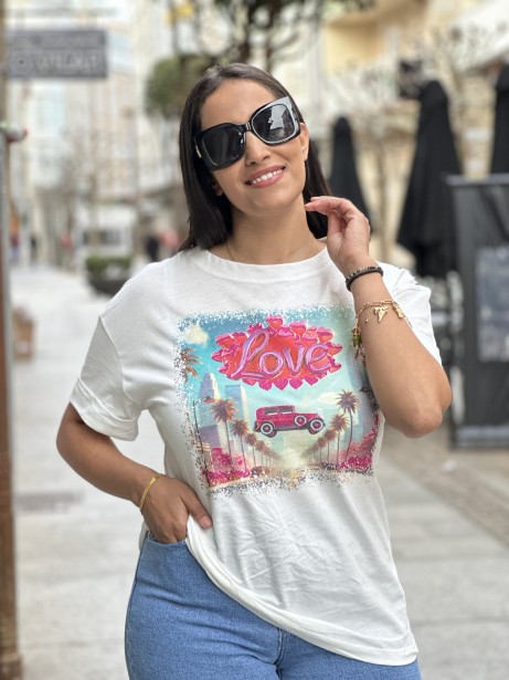 CAMISETA LOVE CARS