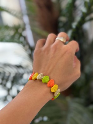PULSERA CONCHA FLÚOR
