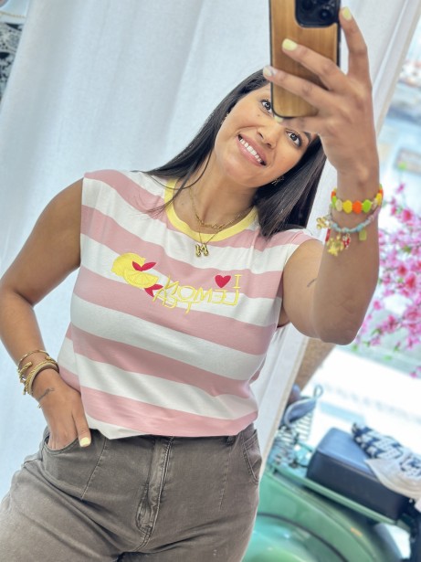 CAMISETA LEMON ROSA