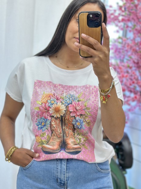 CAMISETA BOTAS COLOR