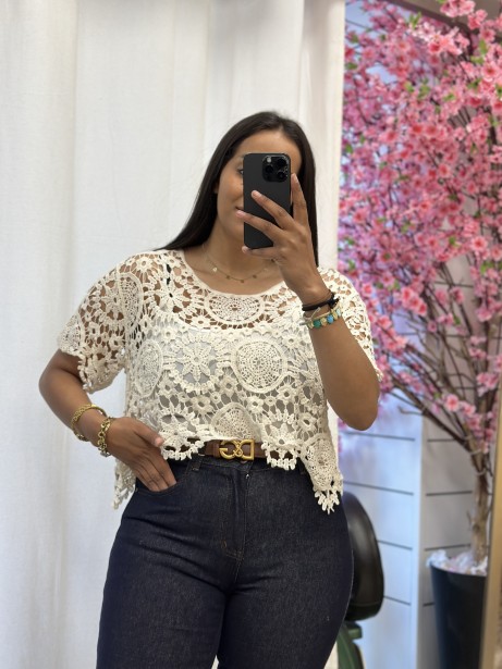 TOP CROCHET AVI BEIS