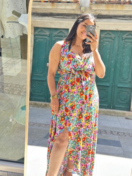 VESTIDO LUZ MULTICOLOR COLORES