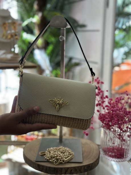BOLSO SELENA BEIS PIEL