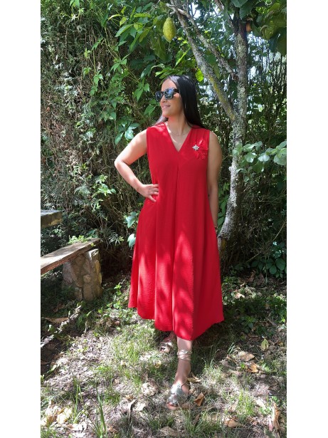 VESTIDO CLOE ROJO