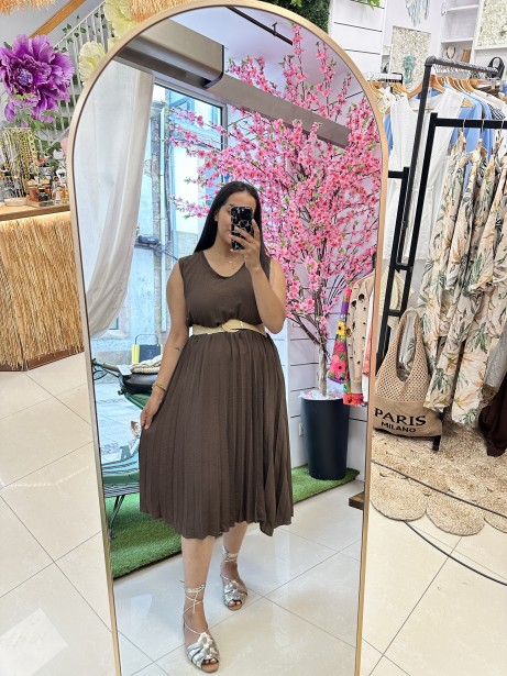 VESTIDO PLISADO