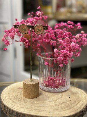 PENDIENTES MARIPOSA ROSA