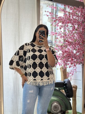 PONCHO BICOLOR