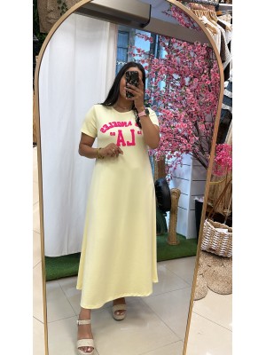 VESTIDO LOS ANGELES FLÚOR AMARILLO
