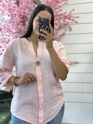 CAMISA LINO ROSA