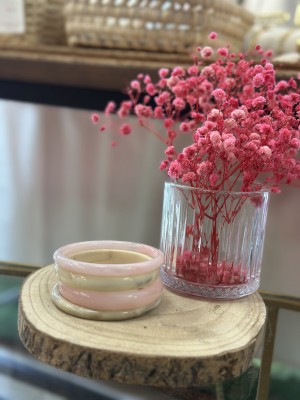 PULSERAS RESINA ROSAS