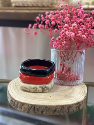MAXI BRAZALETE ROJO Y NEGRO