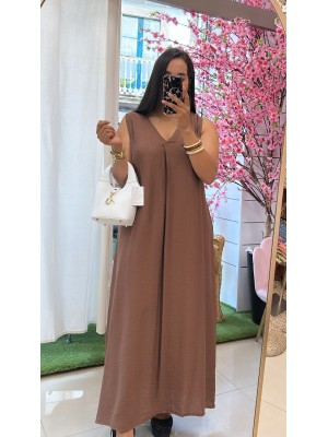 VESTIDO ALICIA MARRÓN
