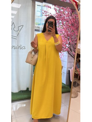 VESTIDO ALICIA MOSTAZA