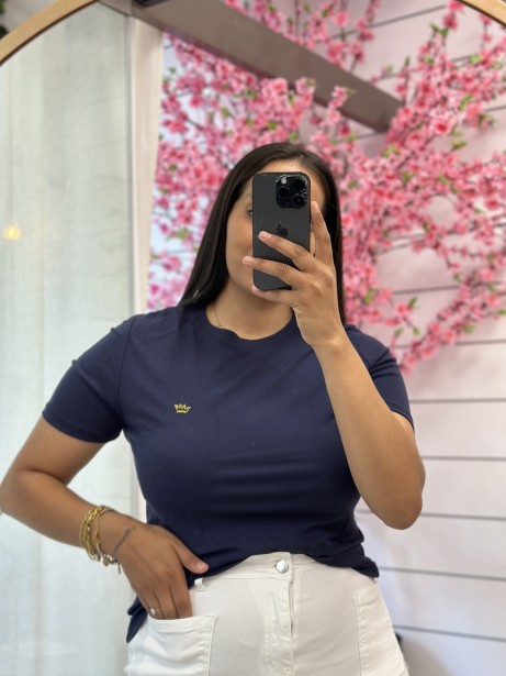 CAMISETA CORONA  AZUL