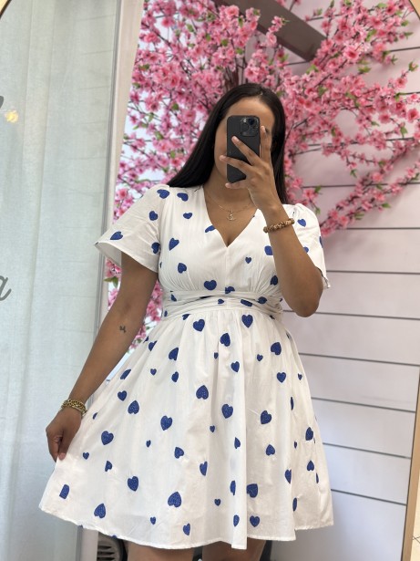 VESTIDO CORAZÓN AZUL
