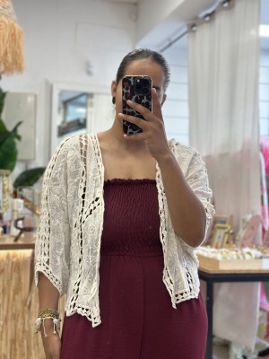 CHAQUETA CROCHET BEIS