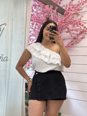 FALDA PANTALÓN ROCIO NEGRA