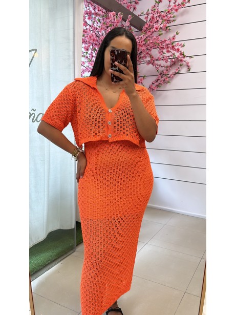 CONJUNTO KARIMA NARANJA