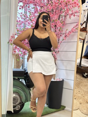 FALDA PANTALÓN ROCIO BLANCA
