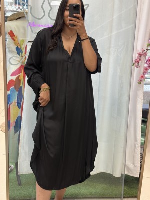 VESTIDO SEDA NEGRA