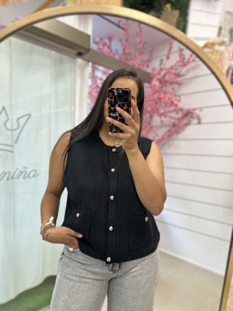 CHALECO NEGRO KIM