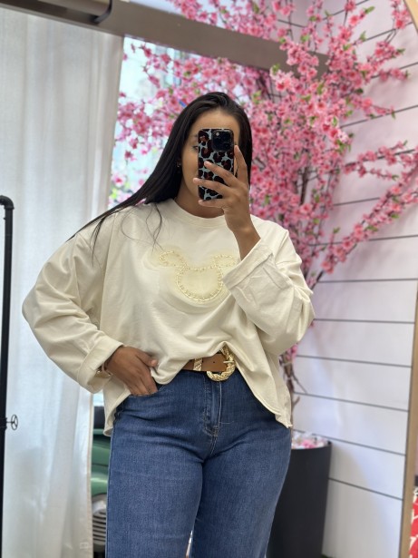 SUDADERA MIKY BLANCA