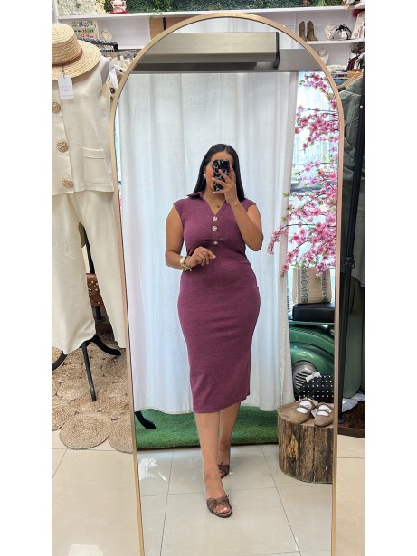 VESTIDO ALMA GRANATE