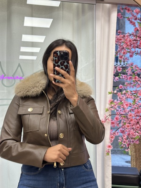 CHAQUETA JIMENA CHOCOLATE