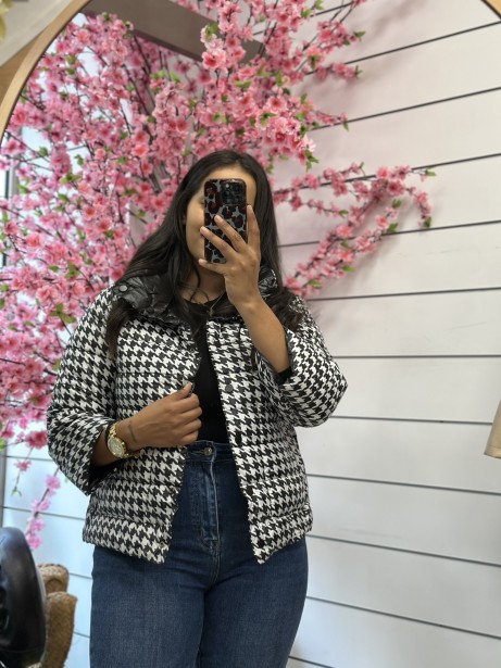 CHAQUETA CUADROS  REVERSIBLE