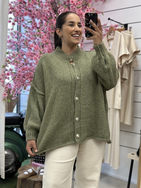 CHAQUETA MAXI VERDE