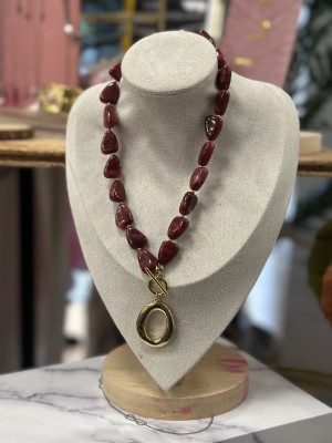 COLLAR PERLA ACERO