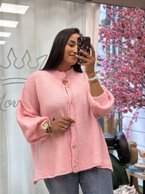 MAXI CHAQUETA ROSA