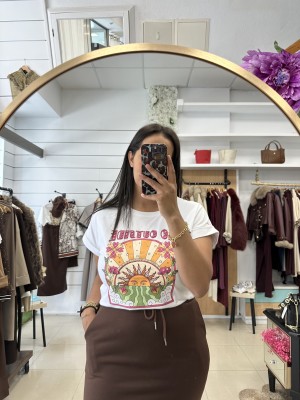 CAMISETA SOL BLANCA