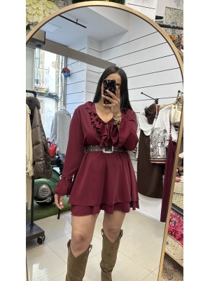 VESTIDO DÉNIA GRANATE