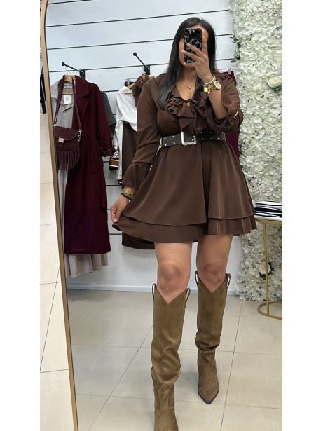 VESTIDO DÉNIA CHOCO