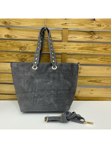 BOLSO ALMA PIEL GRIS