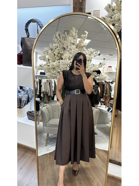 VESTIDO LUX CHOCOLATE