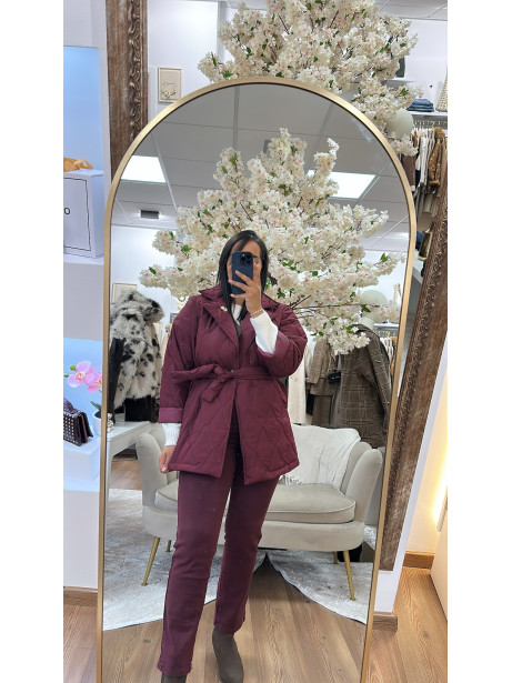 CHAQUETA ACOLCHADA BURDEOS