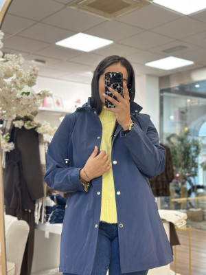 CHAQUETA IMPERMEABLE AZUL