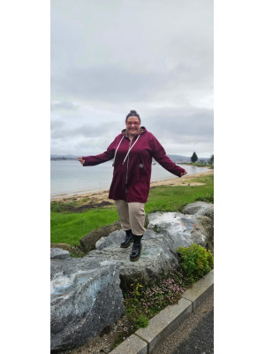 CHAQUETA ALAS BURDEOS