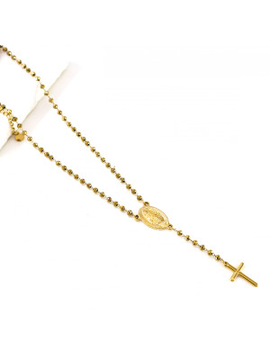 COLLAR ROSARIO ORO