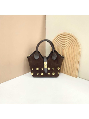 BOLSO PIEL VERO CHOCO