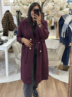 ABRIGO LISA BURDEOS