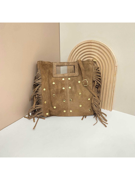 BOLSO FLECOS ALBA MARRON