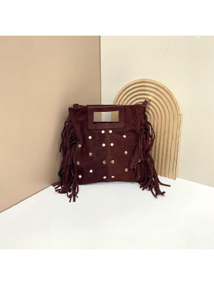 BOLSO FLECOS ALBA BURDEOS