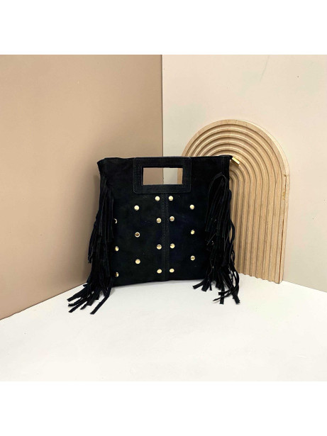 BOLSO FLECOS ALBA NEGRO