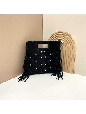 BOLSO FLECOS ALBA NEGRO