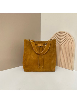 BOLSO  BOMBONERA PIEL CAMEL