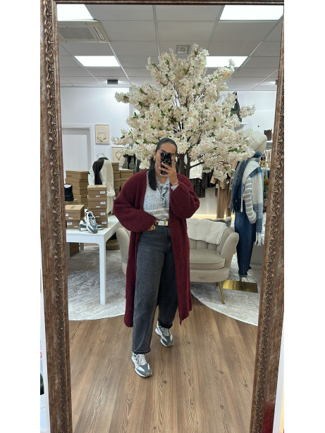 CHAQUETA BURDEOS OLGA