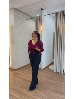 PANTALÓN BOTONES NEGRO